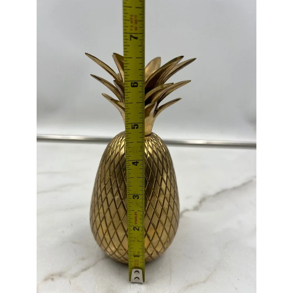 Vintage Penco Industries Brass Pineapple Figurine 7